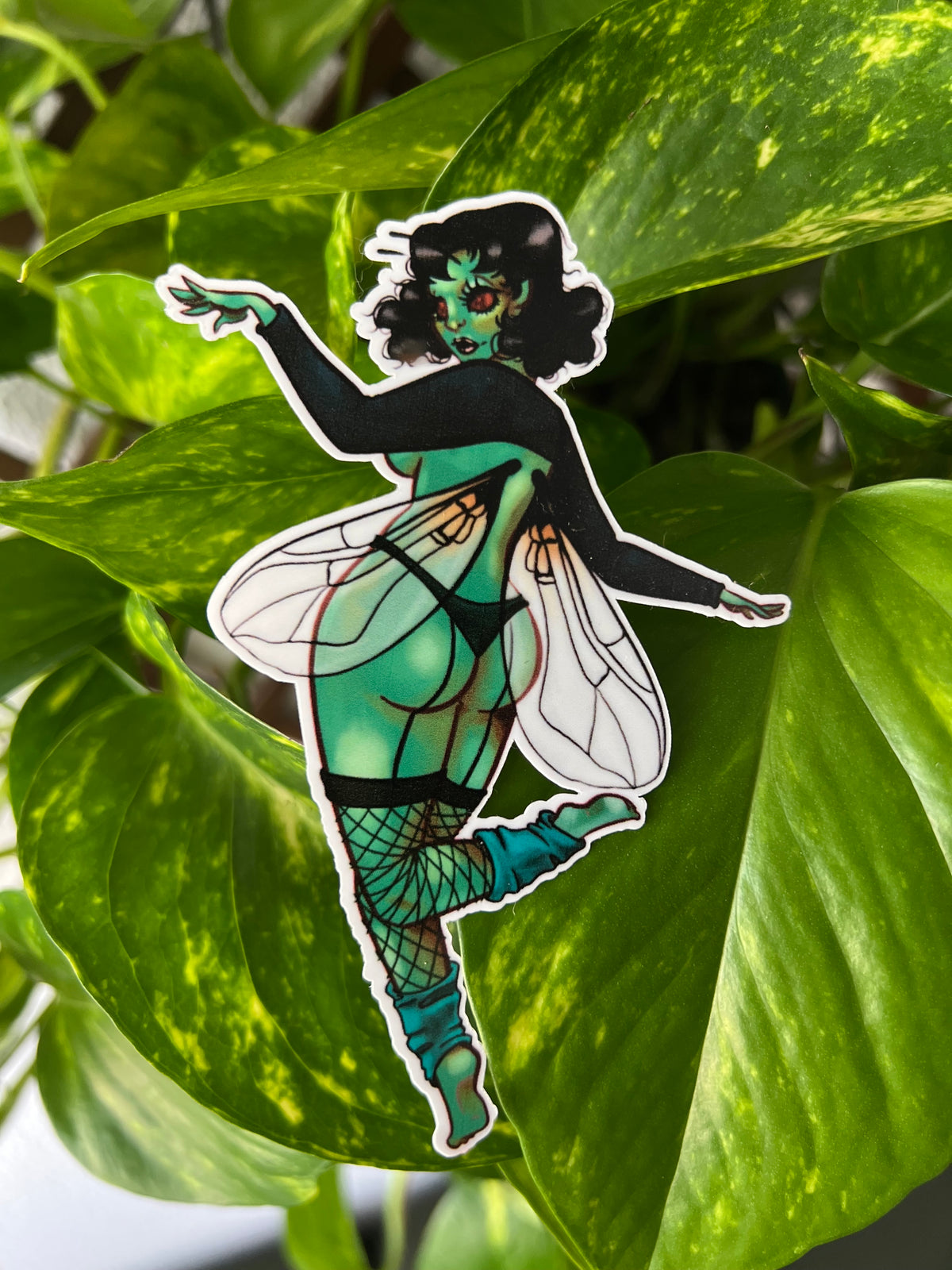 Fly Babe Pinup Stickers